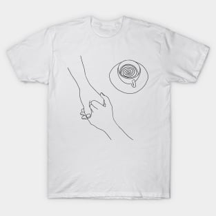 minimalistic art morning hands T-Shirt